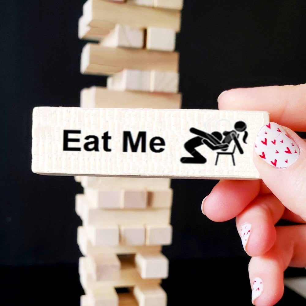 👩‍❤️‍💋‍👨couple date block tower jenga game💕