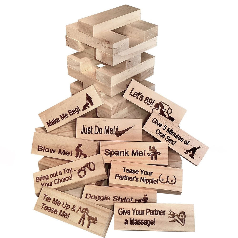 👩‍❤️‍💋‍👨couple date block tower jenga game💕