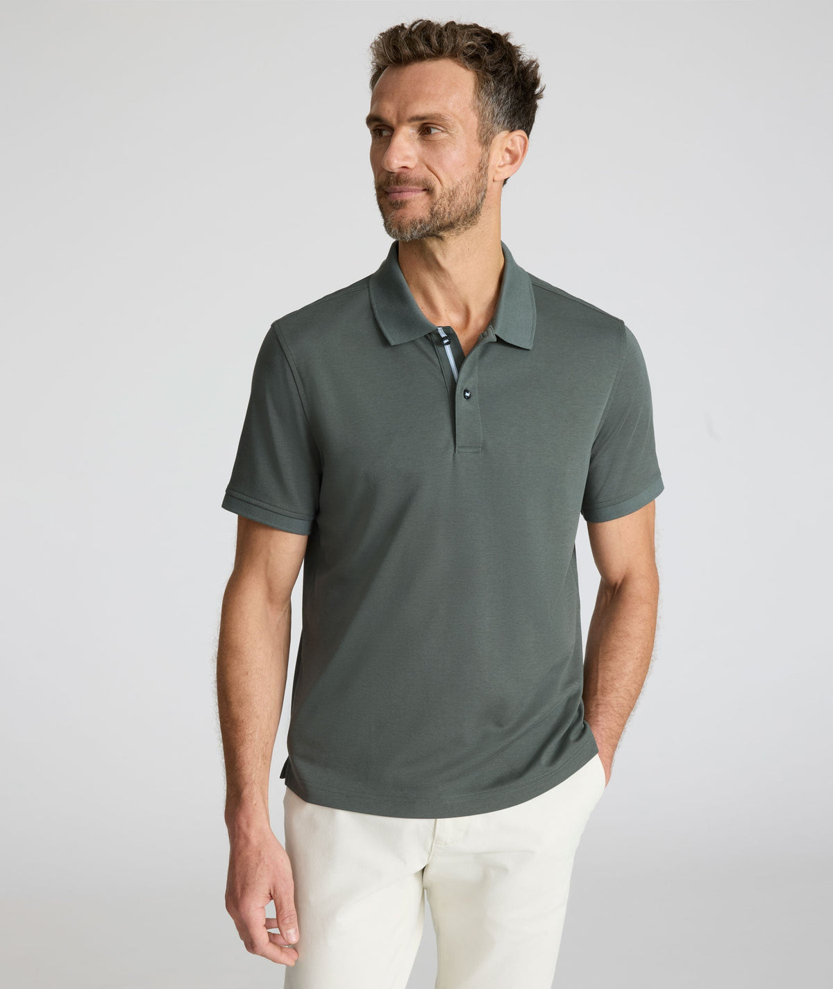 Wrinkle-Free Damaschino Polo