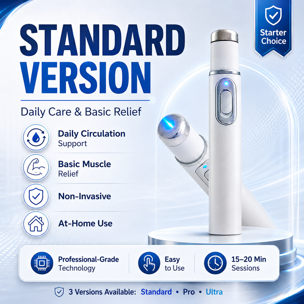 Mresio®  Ultrasonic Shock Wave Therapy Massager——Restore Circulation. Relieve Deep Pain. Rebuild Male Confidence.